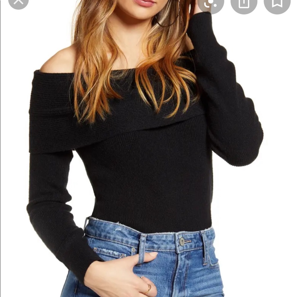 Leith off shoulder sweater